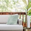 18"x18" Deny Designs Daily Regina Designs Palm Leaf Outdoor Throw Pillow Sage - 2 of 4