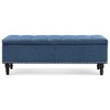 Arceso 51 Inch  Bedroom Bench，Fabric Upholstered Entryway Bench with Wooden Legs, Bench for Bedroom, Entryway, Living Room - 3 of 4