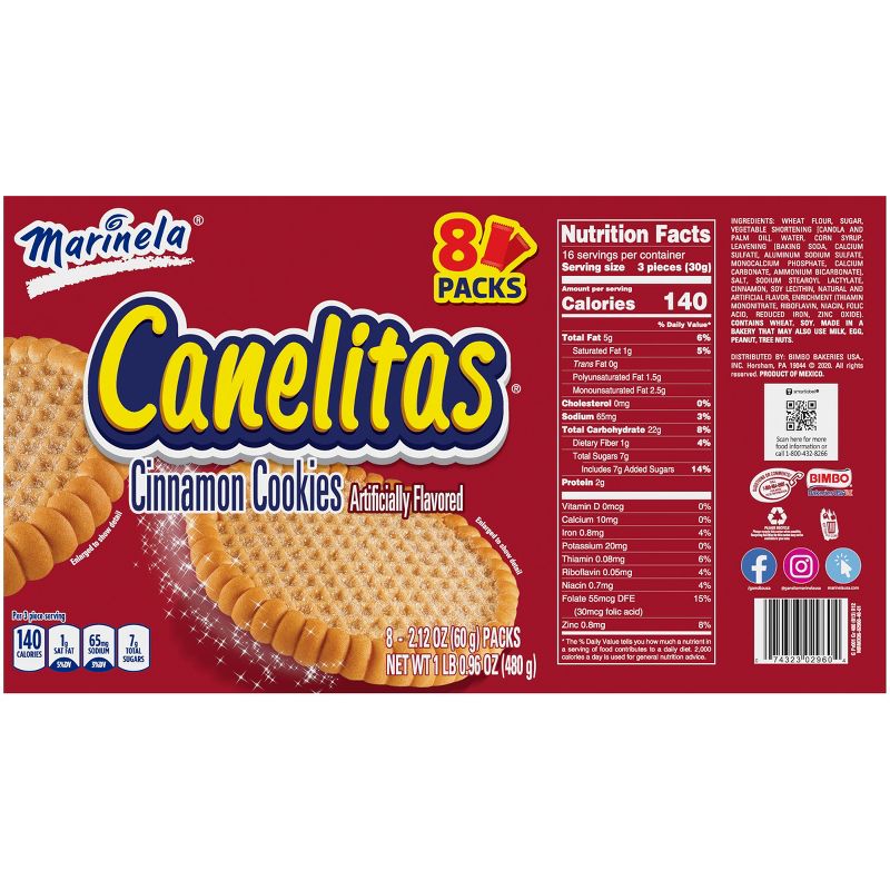 Marinela Canelitas Cinnamon Cookies - 8ct/2.12z, 2 of 7