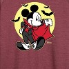 Women's - Disney - Mickey Vampire Lightweight French Terry Wide Neck Long Sleeve Shirt - 2 of 4
