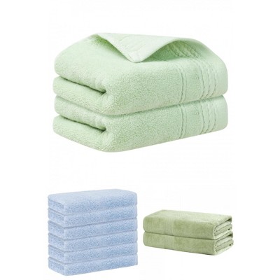 REGALWOVEN Striped Soft Absorbent Bathroom Cotton Towel Set 3 Pcs