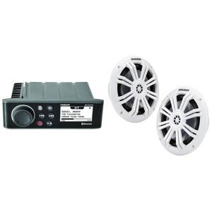 Fusion Entertainment MS-RA70 Marine Entertainment System with Bluetooth With KM 6.5" 4Ω Marine Coaxial Speakers - Pair - 1 of 4