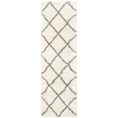 Oriental Weavers Henderson 090W9 Ivory/ Grey Indoor Area Rug - 2'3" x 7'6"