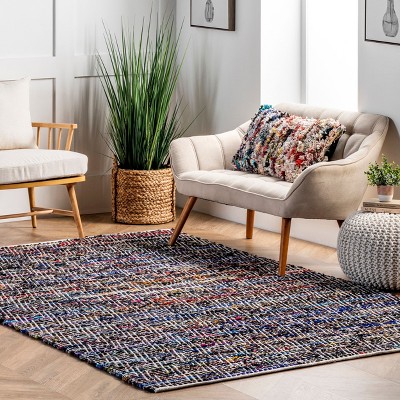 Nuloom Hand Woven Chevron Rochell Contemporary Indoor Area Rug