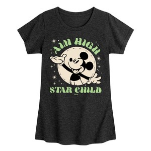 Girls' - Disney - Aim High Star Child Fitted Short Sleeve Graphic T-Shirt - 1 of 4