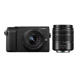 Panasonic LUMIX GX85 Mirrorless Camera with 12-32mm and 45-150mm Lenses (Black)