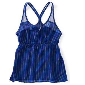 Aeropostale Womens Stripe Mesh Woven Racer Back Tank Top - 1 of 1