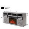 FONTOI TV Stands for Televisions up to 65 Inchs with Open Shelves and Closed Cabinets, Entertainment Center with Shelves, Gray, 58"*29.4"*15.5" - 3 of 4
