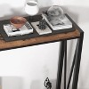 42.9-Inch Narrow Console Table with Storage Shelf, Industrial Rustic Brown Sofa & Entryway Table for Living Room, Hallway - 3 of 4