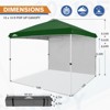 EAGLE PEAK Pop Up Canopy Tent with 1 Sidewall, Easy Setup Event Tent - 2 of 4