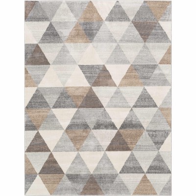 Hauteloom Sells Gray&Brown Triangles Area Carpet