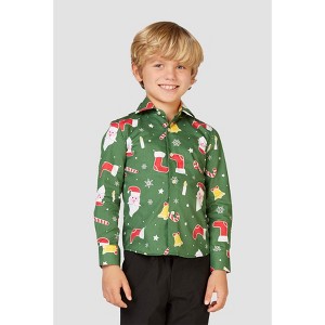 OppoSuits Boys Button Up Shirts - Christmas Shirts - 1 of 4
