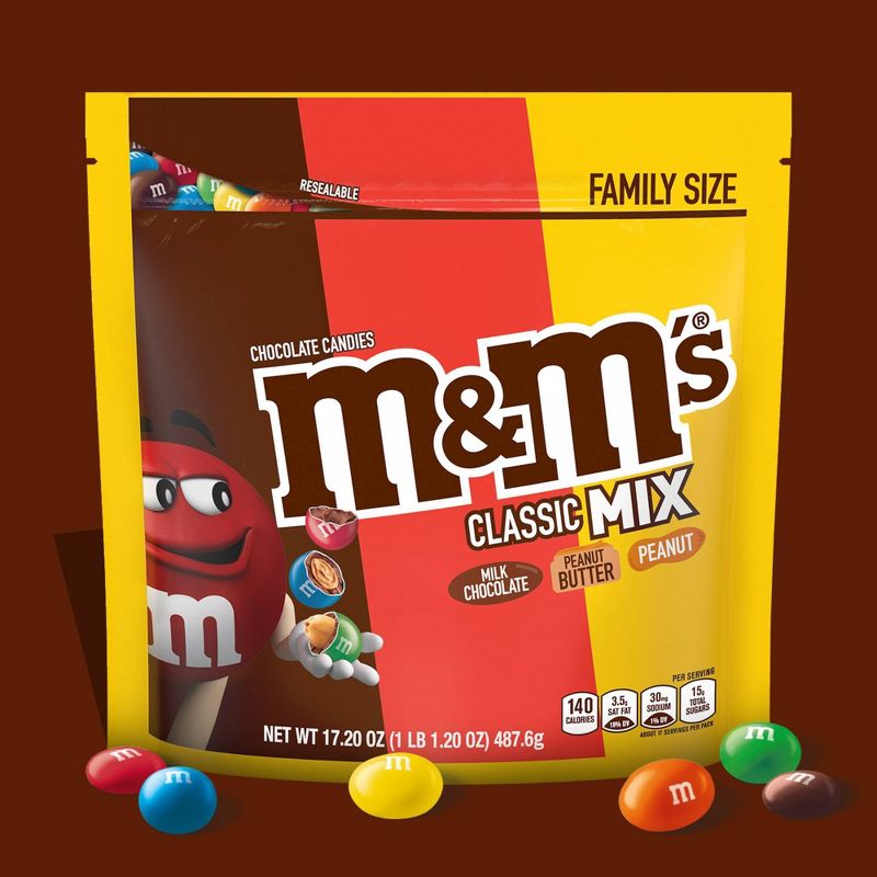 M&#38;M&#39;s Classic Family Mix Bag Candy - 17.2oz, 3 of 8