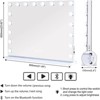 VANITII Hollywood Makeup Vanity Mirro r31.49''×22.83'' Bluetooth Wall Mount Smart Control 10X Magnifying Glass With 18 LED Bulbs 3 Light Colors - 2 of 4