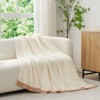Snuggle Sac Soft Knit Throw Fuzzy Cozy Reversible Microfiber Blanket - 3 of 4