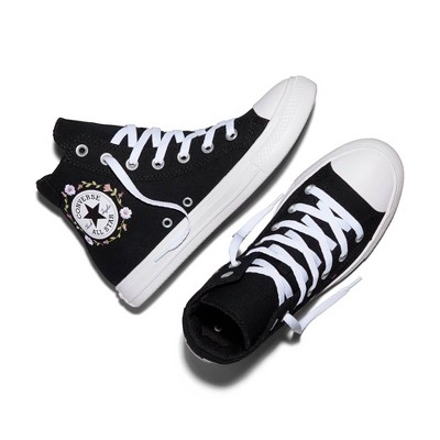 Converse Adult Original High Top Sneakers - Black Floral M4/W6 — фото 2