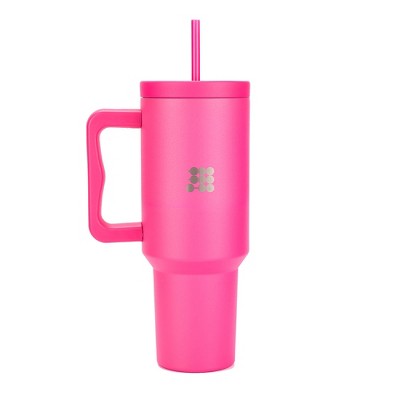 Cubitt Insulated Stainless Steel 40 oz Tumbler with Handle and Straw Lid, Cupholder friendly