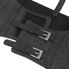 INSPIRE CHIC Women's Elastic Wide Waist Belt, Steampunk Underbust Corset Belts Faux Leather/Denim for Dress - 2 of 4
