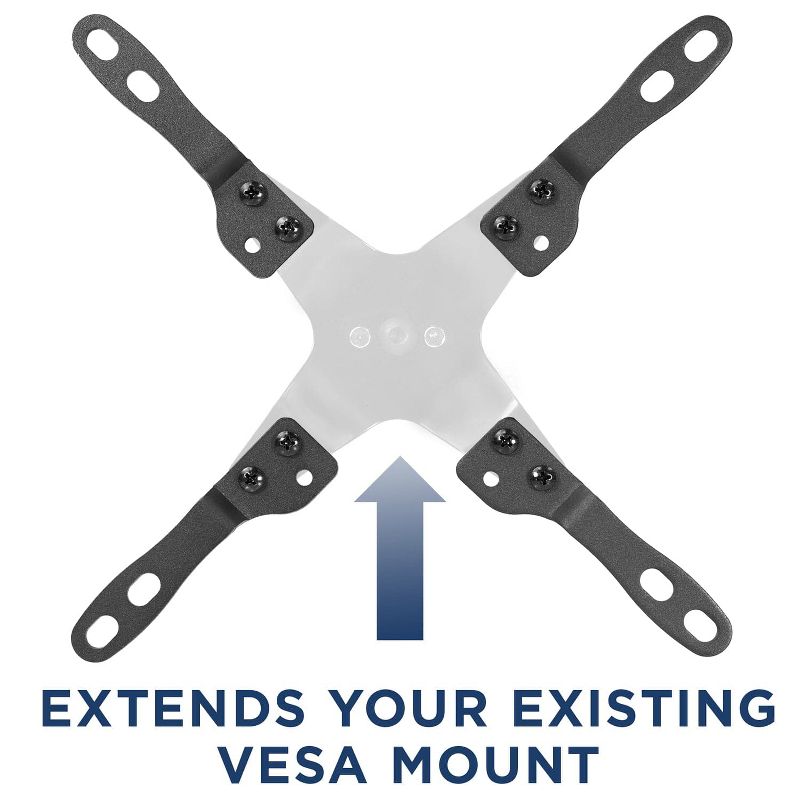 Mount-It! VESA Mount Adapter Kit | TV Wall Mount Bracket Adapter Converts | Fits Most 23 Inch to 42 Inch TVs and Monitors | Hardware Included | Black, 2 of 9