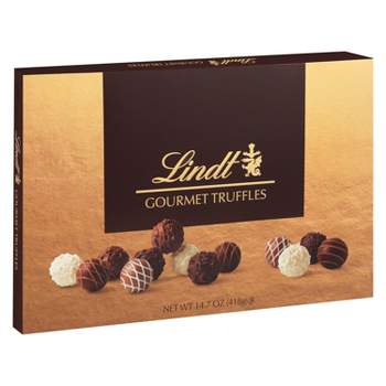 Lindt Gourmet Chocolate Candy Truffles Gift Box - 14.7 oz.