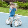 Infurnic Baby Walkers Balance Bike for Toddlers 1-3 Years, Baby Balance Bike Silent Wheels, No Pedal Bike for Boys Girls, Green, 22.00"*10.60"*15.40" - 4 of 4