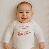 Everyday Kids Christmas Collection Santa’s Little Helper Baby Onesie – Holiday Sleigh Graphic Bodysuit - 3 of 4