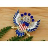 Anna-Kaci American Flag USA Sparkly Crystal Rhinestone 4th of July  Pin Brooch - 3 of 4