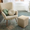 Sorbus 15 Inch Teddy Fabric Foldable Storage Ottoman - Multipurpose Cozy Ottoman, Stool for Living Room, Bedroom, Dorm, and more - 2 of 4