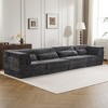 Whisen Modern Compression Loveseat, Convertible Floor Sofa Bed,DIY Boneless Modular Sectional Couch, No Assembly Required - 3 of 4
