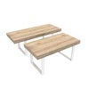 PAGED Extendable Dining Table for 6/10 Person, Modern Kitchen Table for Living Room, Dining Room, 62.99" to 78.74" - 2 of 4