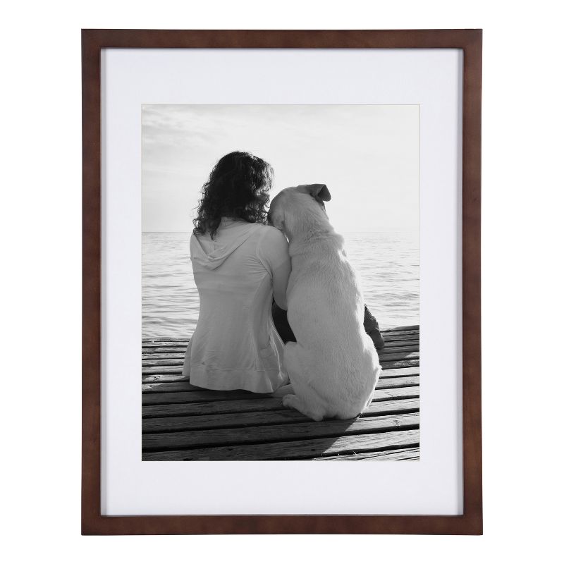DesignOvation Gallery 14x18 matted to 11x14 Wood Picture Frame, Set of 2, 3 of 9