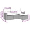 vidaXL Garden Sofa Set - 3 of 3