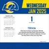 NFL Los Angeles Rams 2025 Box Calendar - 3 of 4