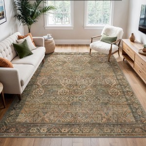 Abynow Medallion Faded Persian Indoor Area Rug - 1 of 4