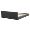 NicBex Faux Leather Gray Floor Bed Frame with Upholstered Headboard,Modern Platform Bed for Bedroom,No Box Spring Needed - 4 of 4