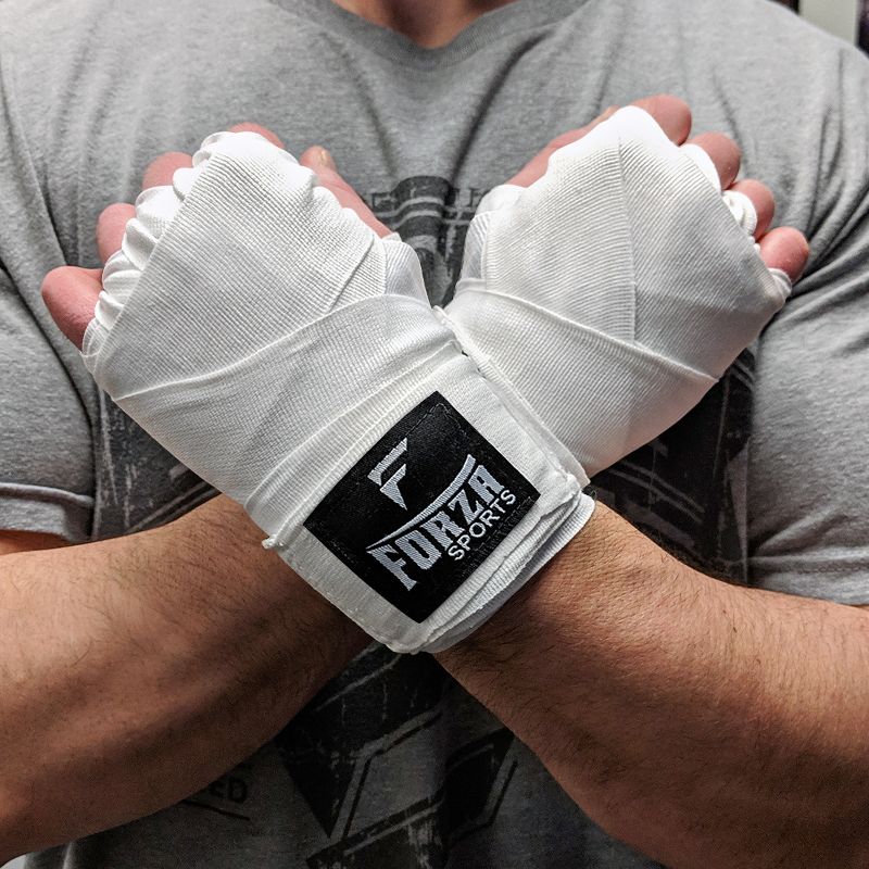 Forza Sports 120" Mexican Style Boxing and MMA Handwraps - White, 2 of 3