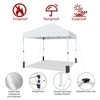 10x10 ft, Patented Center Locking Canopy Tent, Portable Outdoor Canopy Tent, Comes with Hand Wheel Bag, Suitable for Outdoor use, Height Adjustable - 3 of 4