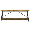 Syemin Console Tables Industrial Sofa Table, Extra Long Entryway Console, Console Table Behind Couch, Narrow Sofa Table, Gray, 70.87"*11.61"*31.5" - 2 of 4