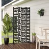 PexFix Metal Freestanding Privacy Screen Garden Fence For Deck Patio Balcony Outdoor Privacy Panel Streets Pattern - 3 of 4