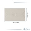 Unique Bargains Heart-shaped Invitation Envelopes for Greeting Cards Wedding Birthday Christmas 5 Pcs - 2 of 4
