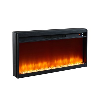 Gray 70" Electric Fireplace TV Stand with Cabinets