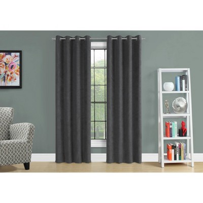 MAYEERTY Curtain Panel Gray Micro Suded Modern for Living Room Bedroom 54"x84" 2pcs