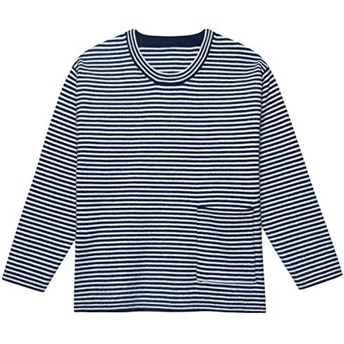 Gerber Toddler Boys' Striped Sweater with Pocket - Blue - 2T