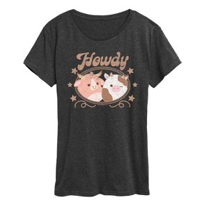 Women's - Squishmallows - Howdy Cows Short Sleeve Graphic T-Shirt - 1 of 4