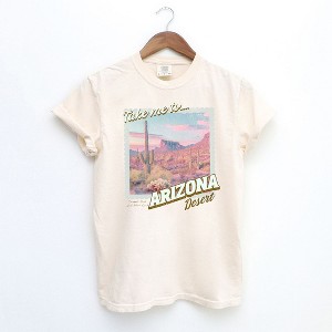Simply Sage Market Women's Take Me To Arizona Short Sleeve Garment Dyed Tee - 1 of 2