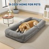 TROPOW Adjustable 5-Position Floor Sofa – Upholstered Human/Dog Bed with 2 Plush Pillows for Living Room, Bedroom & Gaming - 4 of 4