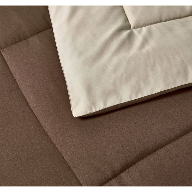 Reversible Microfiber Down Alternative Comforter - Blue Ridge Home Fashions, 4 of 6