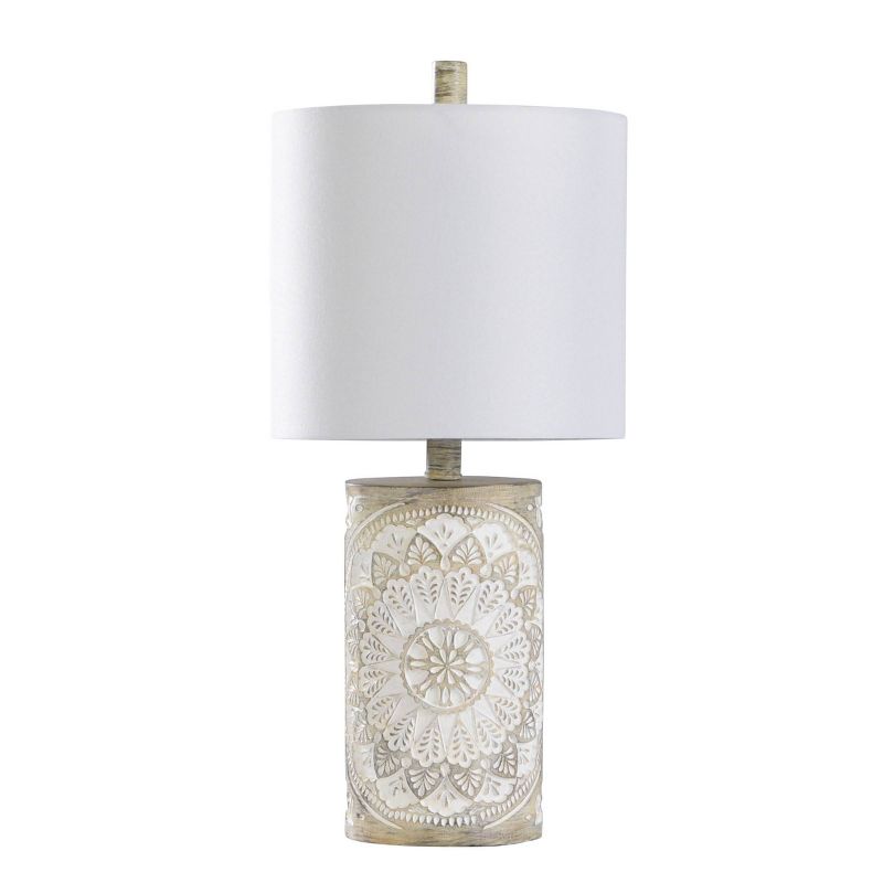 Traditional Painted Serviette Design Accent Table Lamp - StyleCraft, 6 of 8