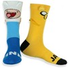 Adventure Time Socks Men's Finn And Jake 3D Features Mid-Calf Crew Socks 1 Pair Fits Shoe Size 8-12 Multicolored - 2 of 4