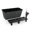 Okak Vertical Succulent & Orchid Pots with Drainage Holes Space Saving Planters for Indoor/Outdoor, 2 Pack(S+M) - 4 of 4